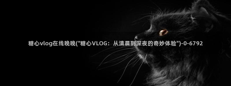 糖心vlog安安介紹:糖心vlog在線晚